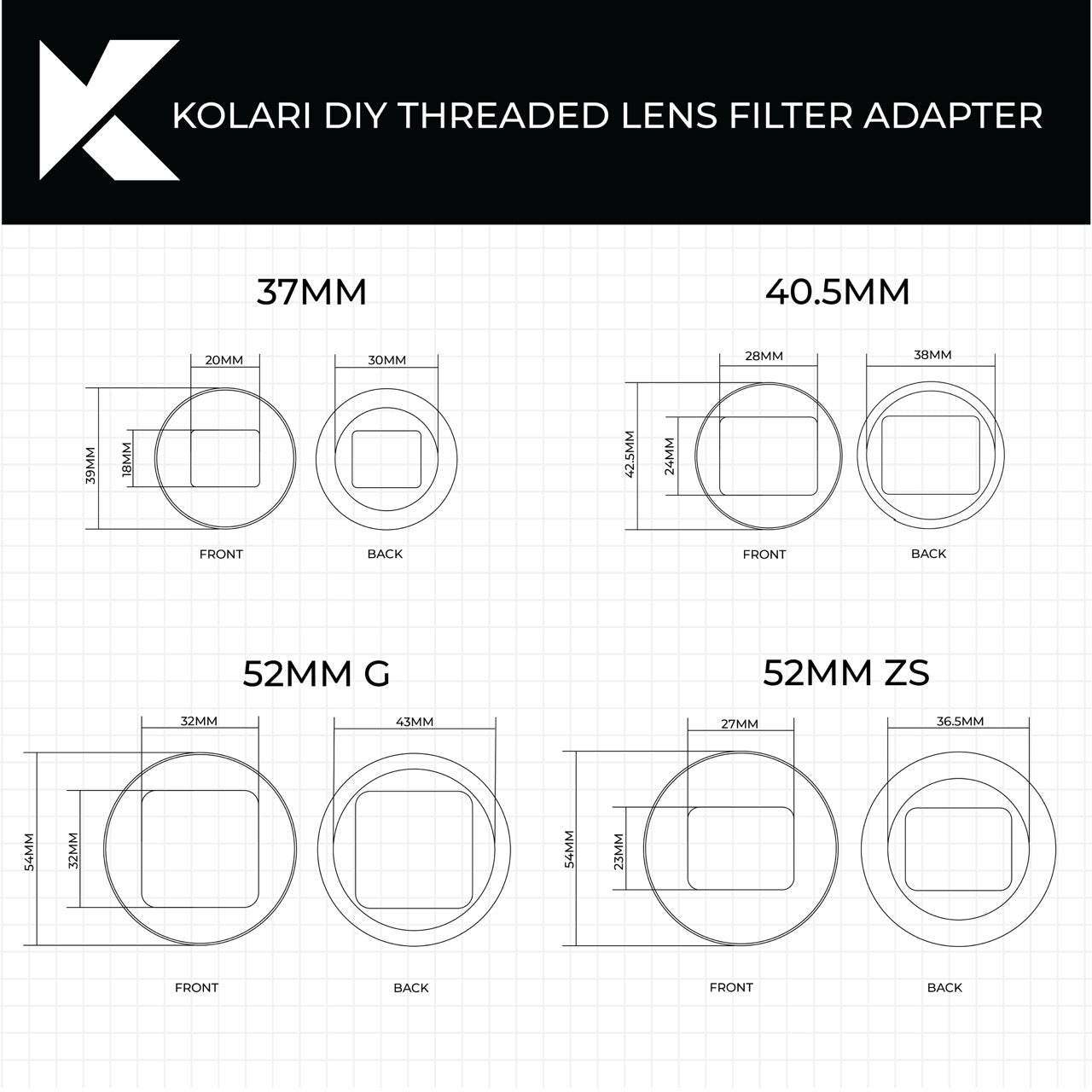 Kolari Lens Filter Adapter