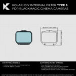 Thumbnail of Kolari Internal Filter for Blackmagic Cinema Camera DIY Repair   BMPCC Typess Large 2