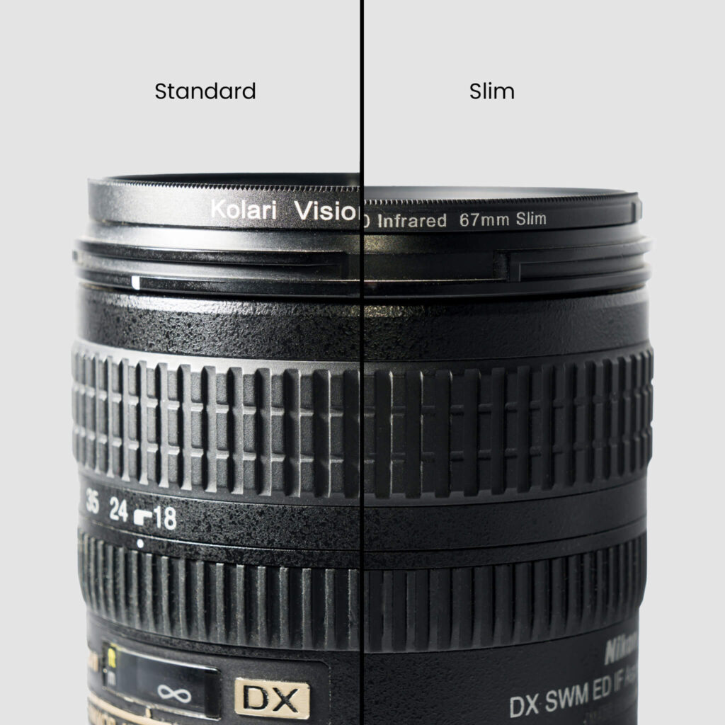 Kolari Vision Infrared Lens Filter   Standard   Slim comparison