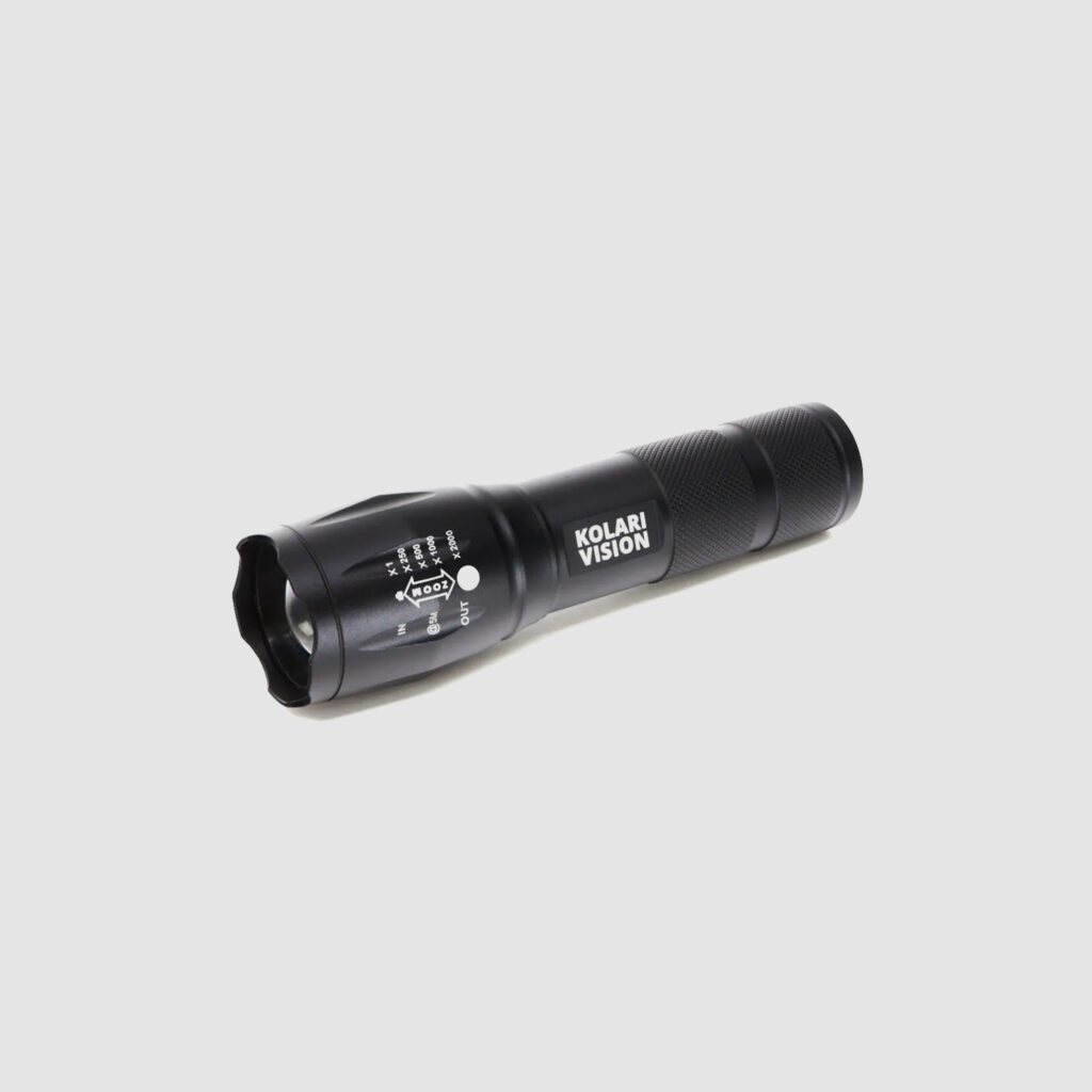 Kolari Pro UV IR Dual Flashlight (Ultraviolet/Infrared) KVFlashlightUVIR white background product shot